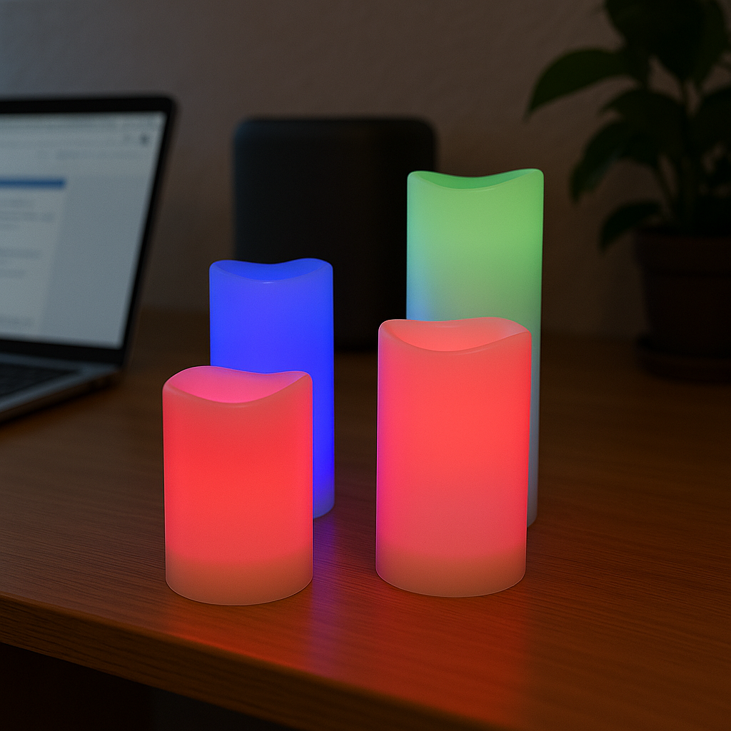 Solar Candles Outdoor Waterproof Ivory White Flameless Dusk Dawn Light Sensor LED Rechargeable Pillar Lanterns Patio Decor